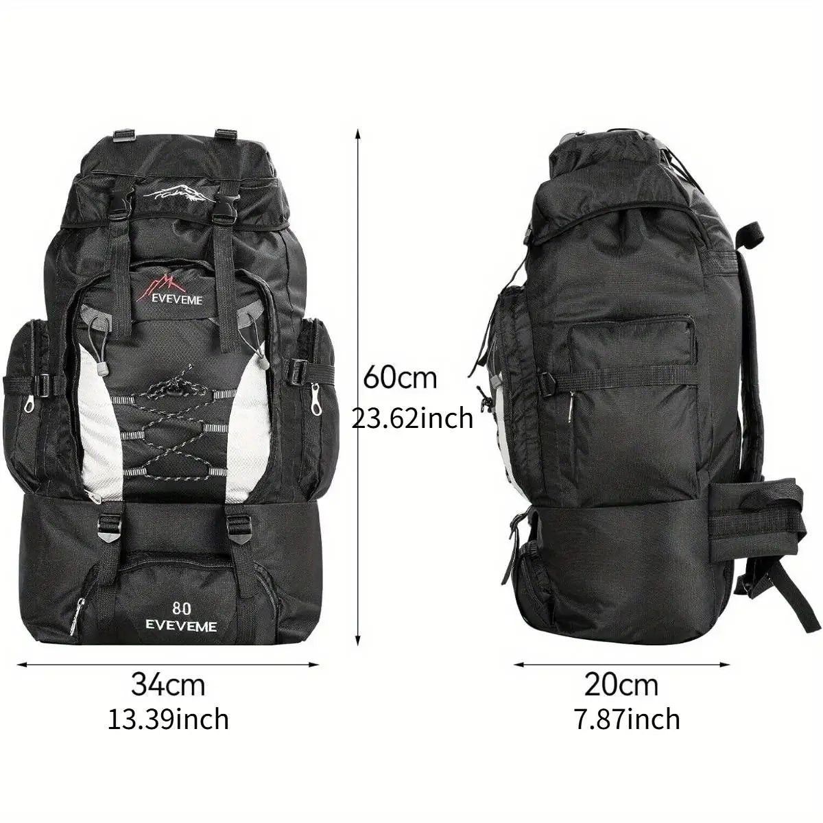 1pc 70L Outdoor Casual Sports Backpack, Large Capacity For Hiking Camping, Ultralight Cycling, Travel Mountaineering Bag