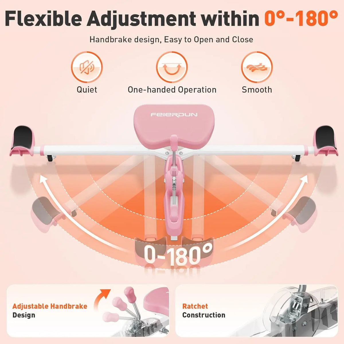 FED Fitness Leg Stretcher Portable Flexibility Trainer For Hip Relief