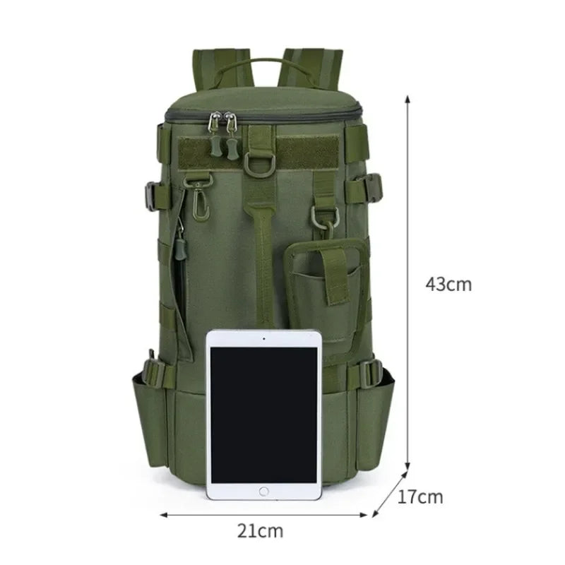 Multifunctional Fishing Backpack for Men Large Capacity Rod Storage Shoulder Bag Outdoor Sports Fish Equipment Storage Pack 2028