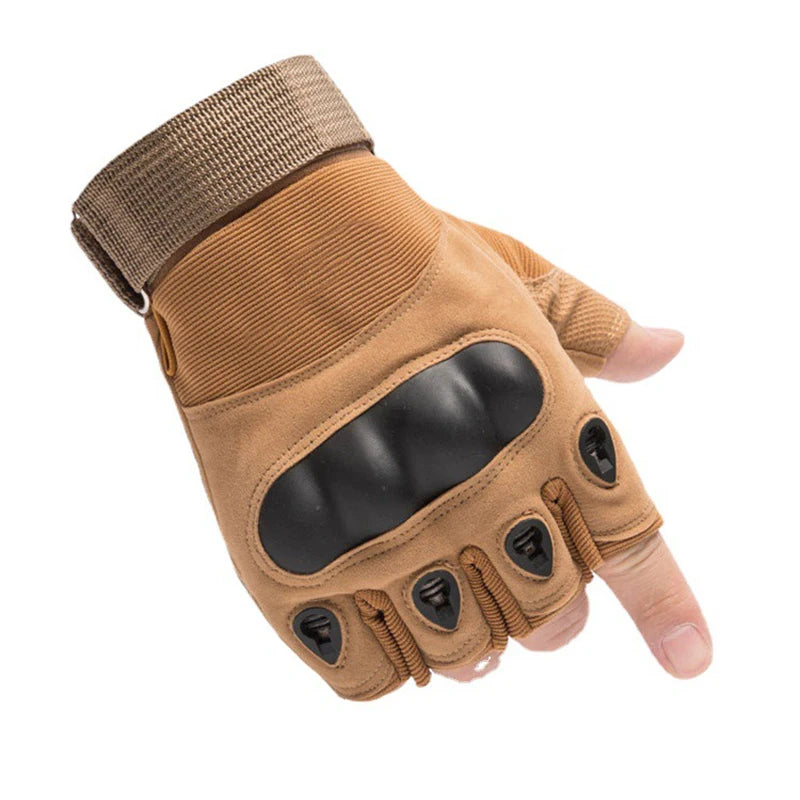 Outdoor  Fingerless Gloves Hard Knuckle Paintball Airsoft Hunting Combat Riding Hiking  Half Finger Gloves