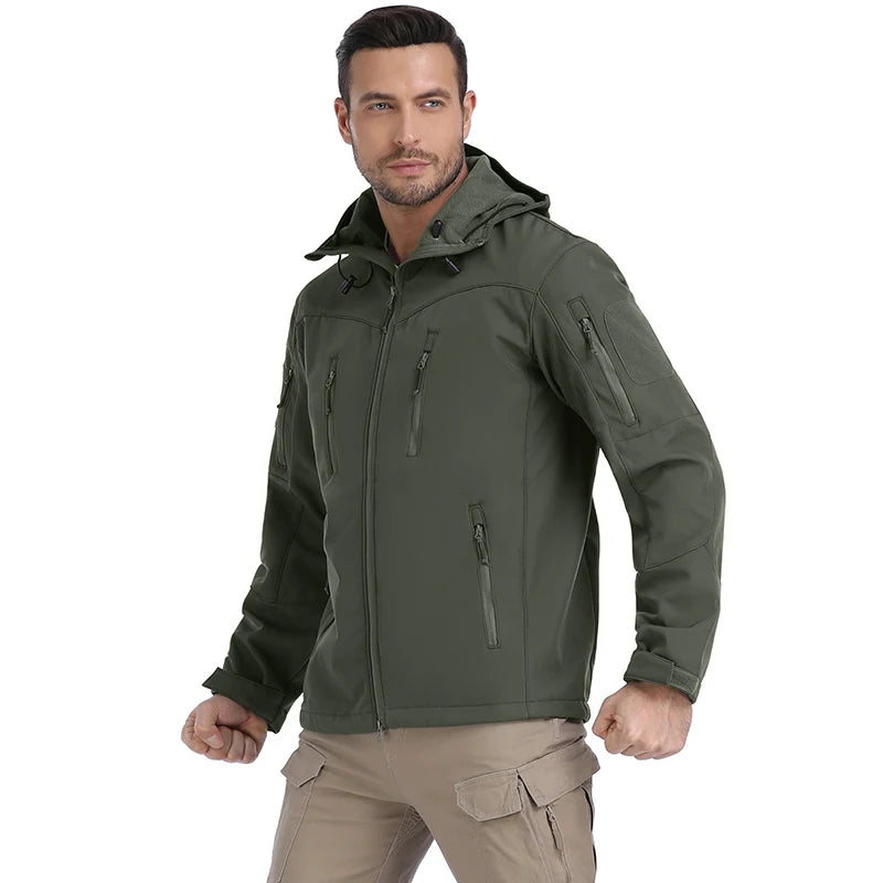 ReFire Gear Men Waterproof Softshell Tactical Jacket For Winter Outdoor