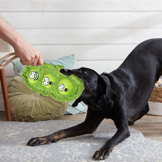 Pet Dog Snack Hiding Toy Plush Ball For Interactive Play