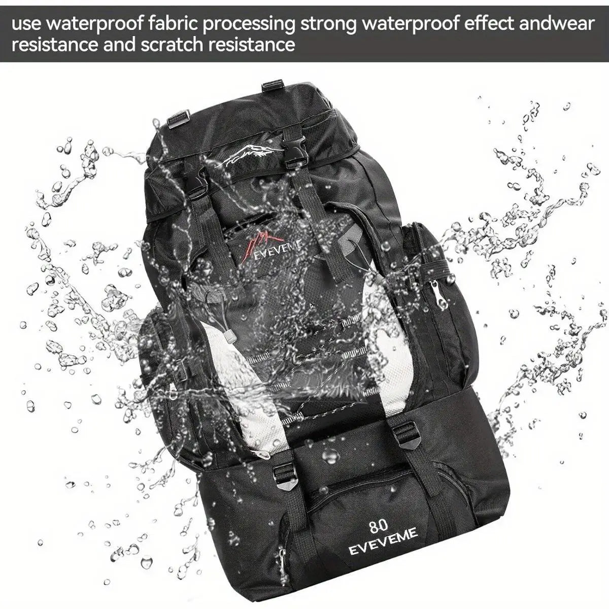 1pc 70L Outdoor Casual Sports Backpack, Large Capacity For Hiking Camping, Ultralight Cycling, Travel Mountaineering Bag