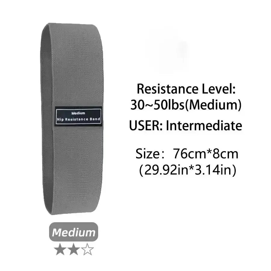 Elastic Fabric Resistance Bands For Glutes Thighs And Hip Workouts Yoga