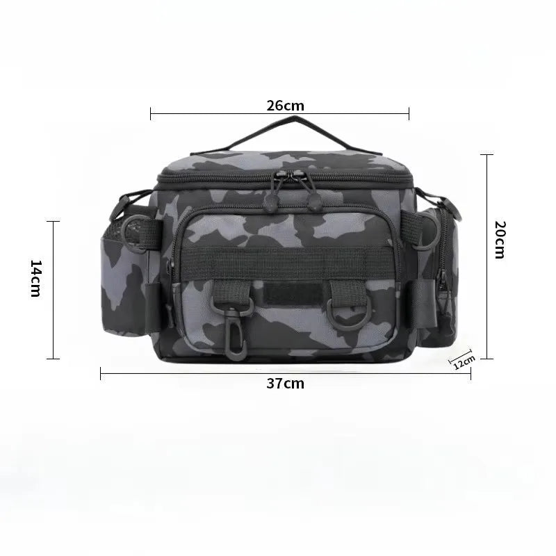 Multifunctional Fishing Backpack for Men Large Capacity Rod Storage Shoulder Bag Outdoor Sports Fish Equipment Storage Pack 2028