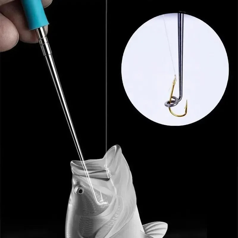 Fishing Hook Remover 2Pcs Stainless Steel Fishhook Dehooker Hook Detacher Extractor Rapid Decoupling Fishing Tools
