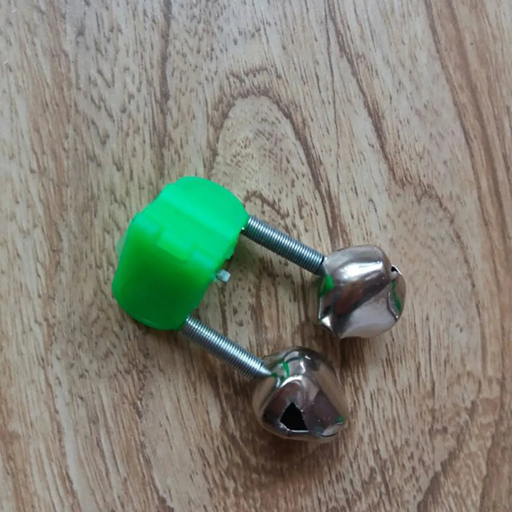 100pcs Double Bells Fishing Indicator Bait Alarm Loud Sound Alert Bell Clips Night Fishing Rod Bell Tackle Outdoor Fishing Bell