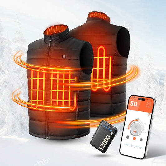 Heated Vest With App Control For Men And Women Rechargeable 12V Battery