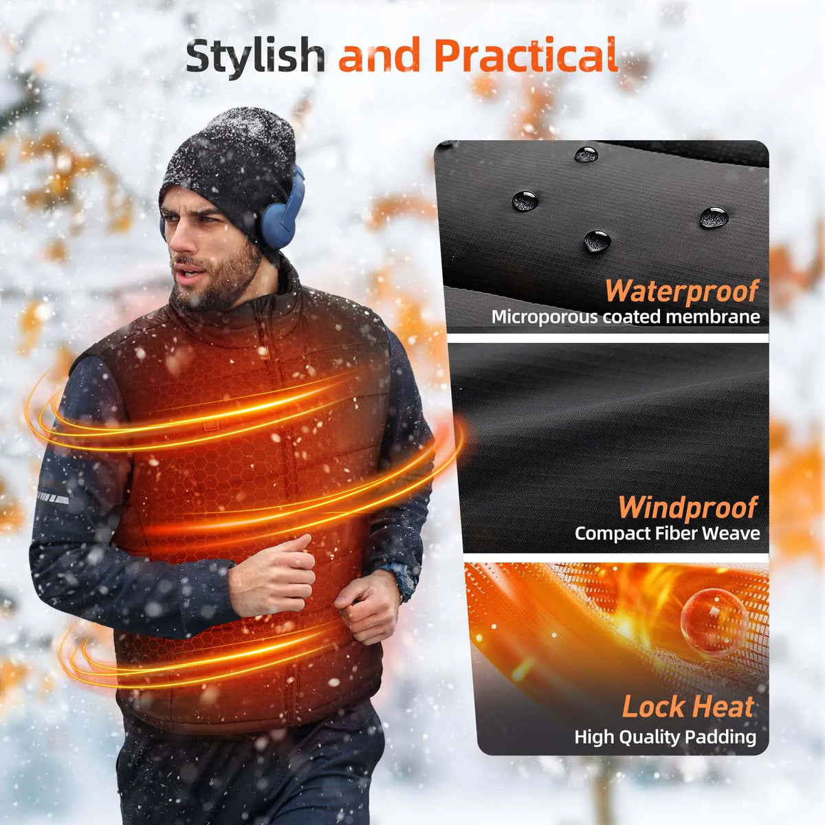 Heated Vest With App Control For Men And Women Rechargeable 12V Battery