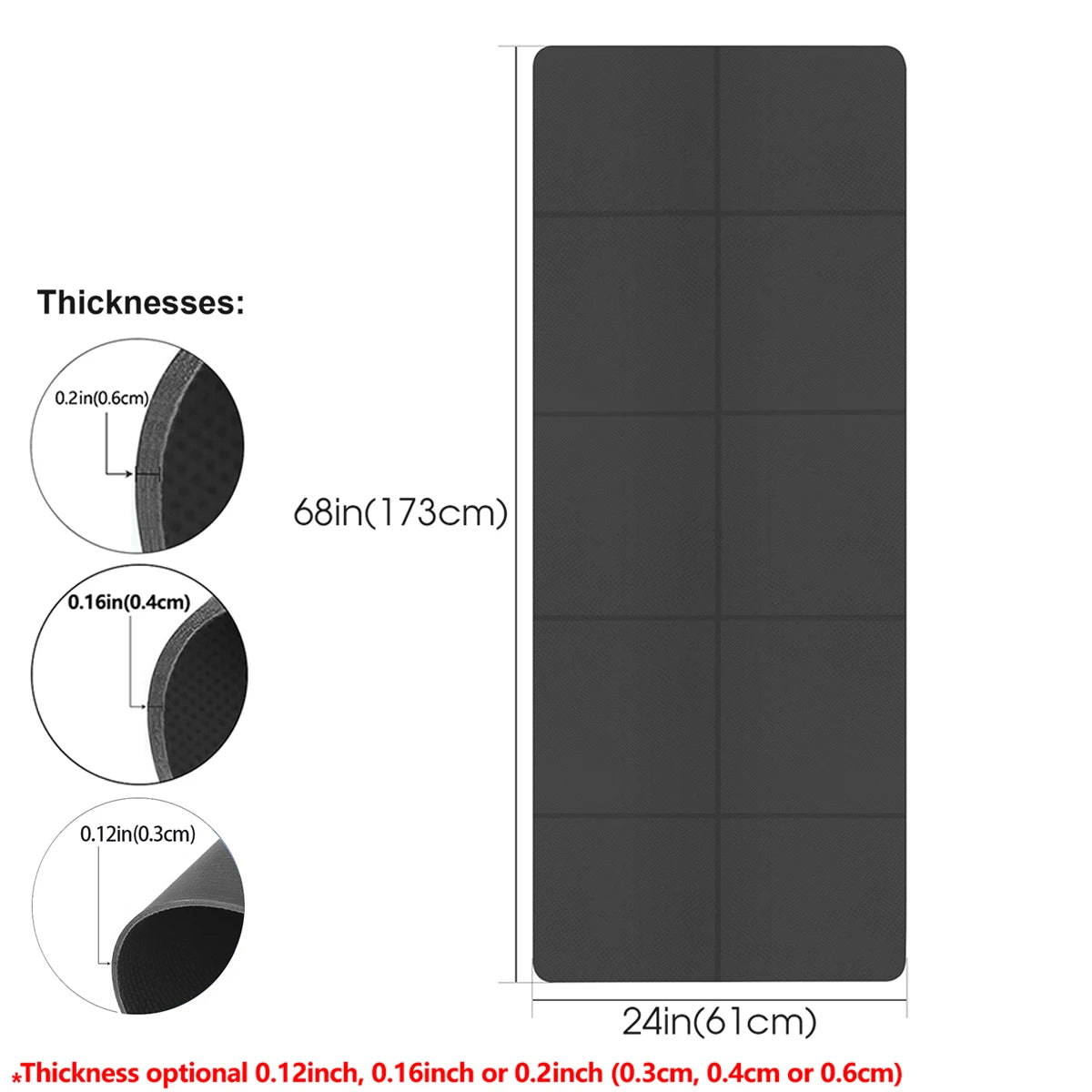 Eco Friendly Foldable Yoga Mat EVA Travel Fitness Pad