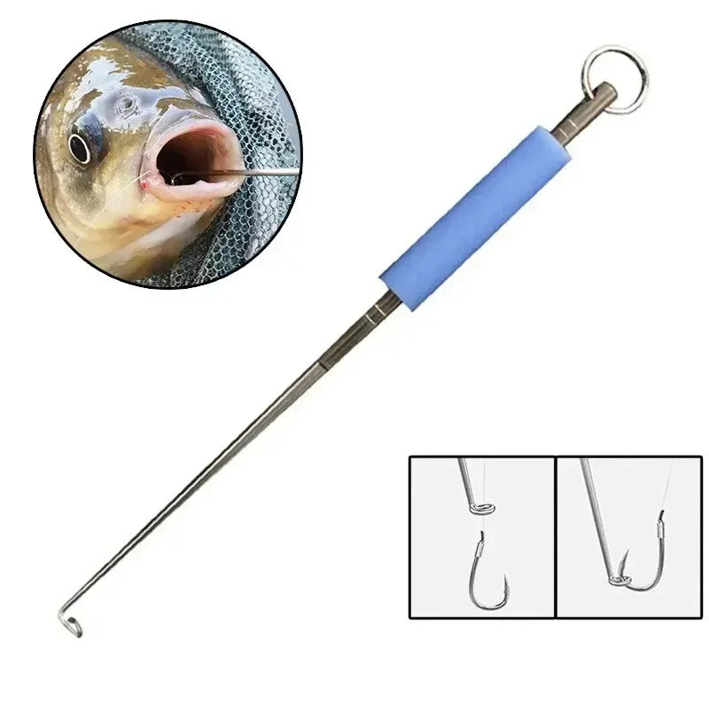 Fishing Hook Remover 2Pcs Stainless Steel Fishhook Dehooker Hook Detacher Extractor Rapid Decoupling Fishing Tools