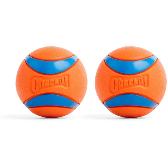 Ultra Ball Dog Toy - Medium Bouncy Rubber Balls for Dogs 20-60 lbs - Floating Water Pet Toys - Size Medium - 2.5-inch Diameter -