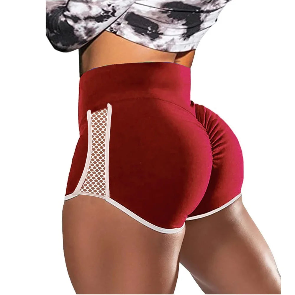 High Waist Quick Dry Sport Shorts For Women Yoga Running