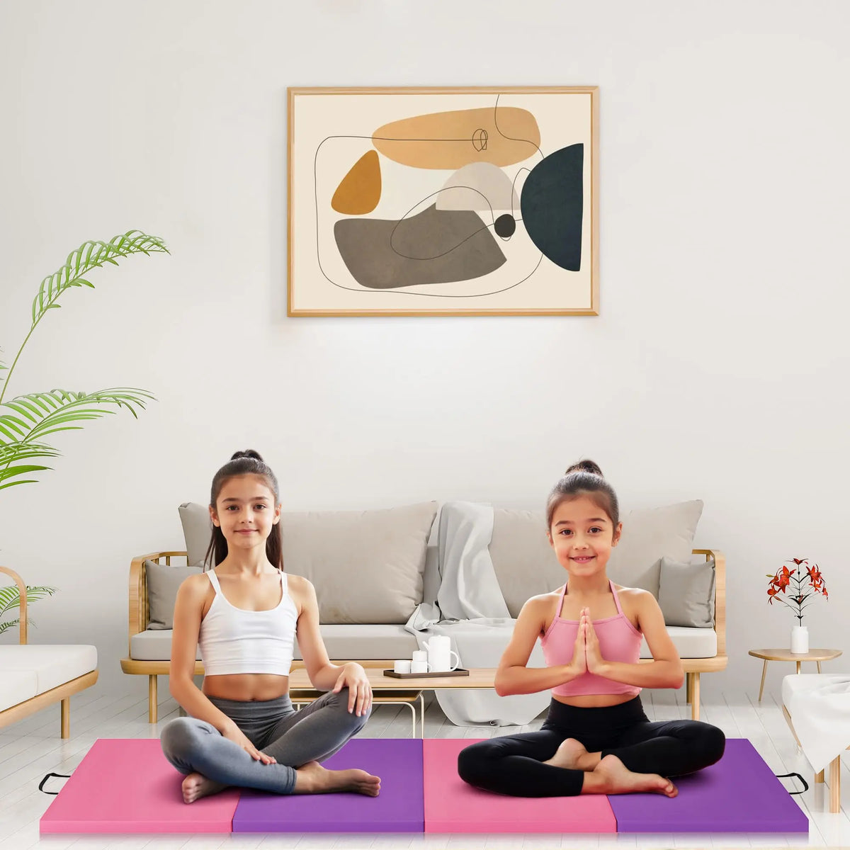 HiMISS Gymnastics Mat Tumbling Pad For Home Gym And Yoga