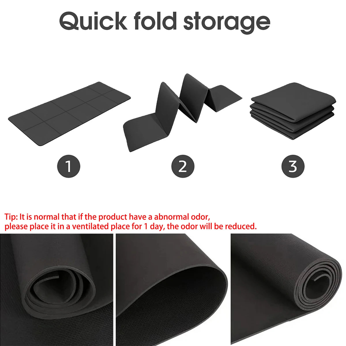 Eco Friendly Foldable Yoga Mat EVA Travel Fitness Pad