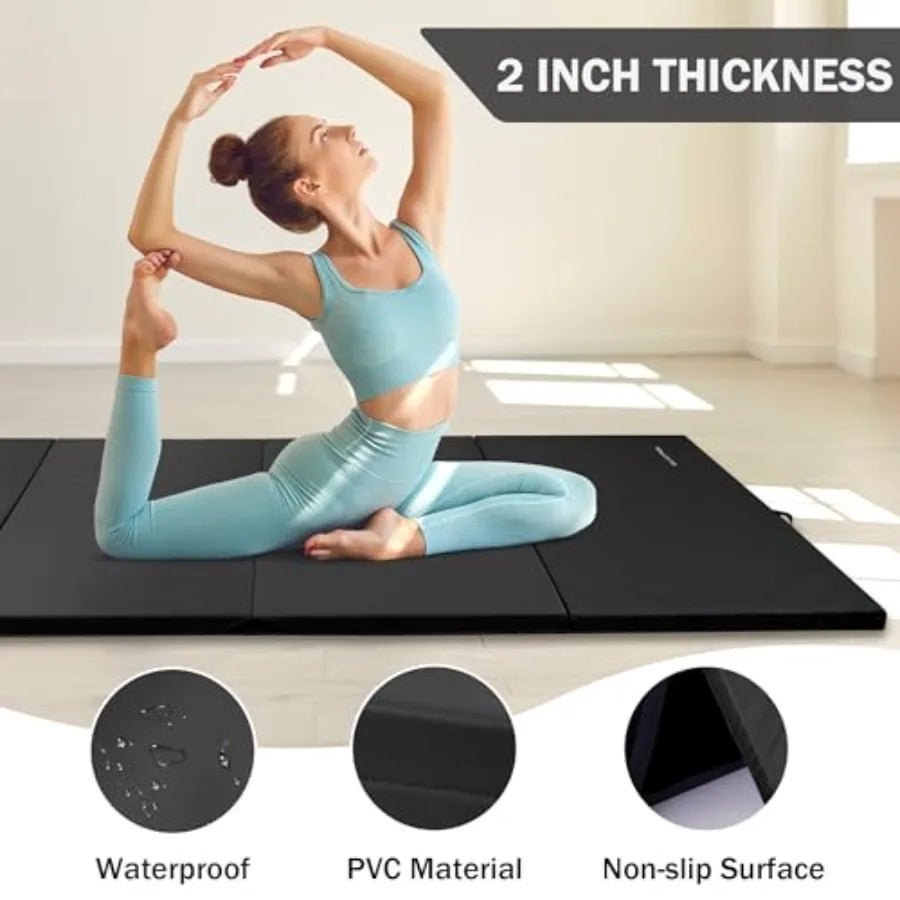 Folding Exercise Gymnastics Mat For Home Gym Yoga And Training