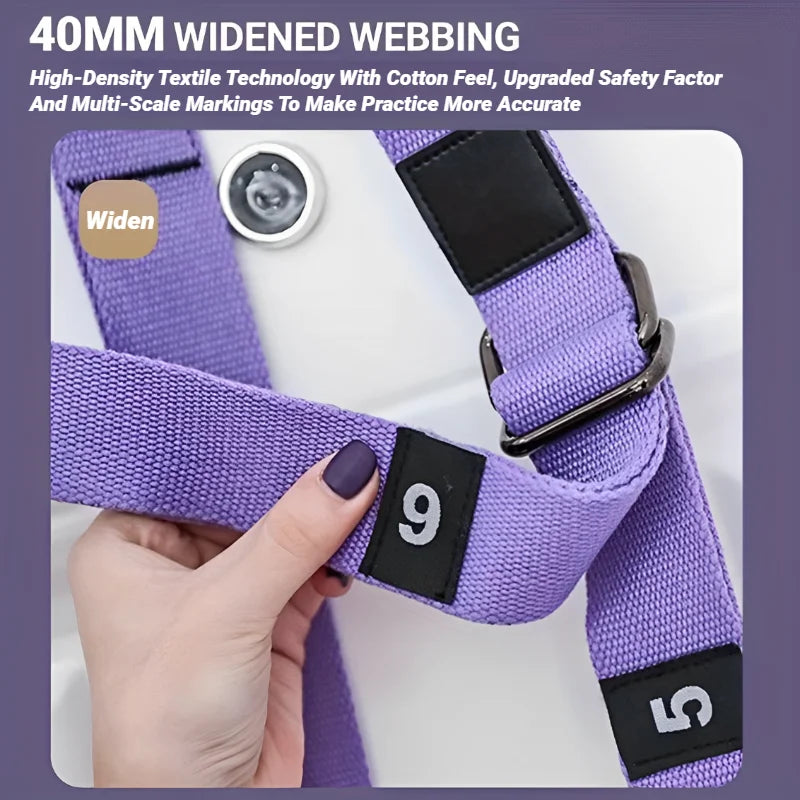 Adjustable Yoga Strap Belt For Inversions And Full Body Stretching