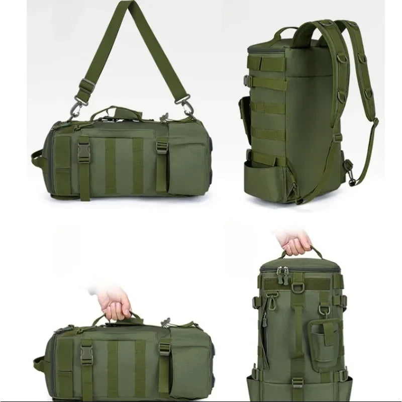 Multifunctional Fishing Backpack for Men Large Capacity Rod Storage Shoulder Bag Outdoor Sports Fish Equipment Storage Pack 2028