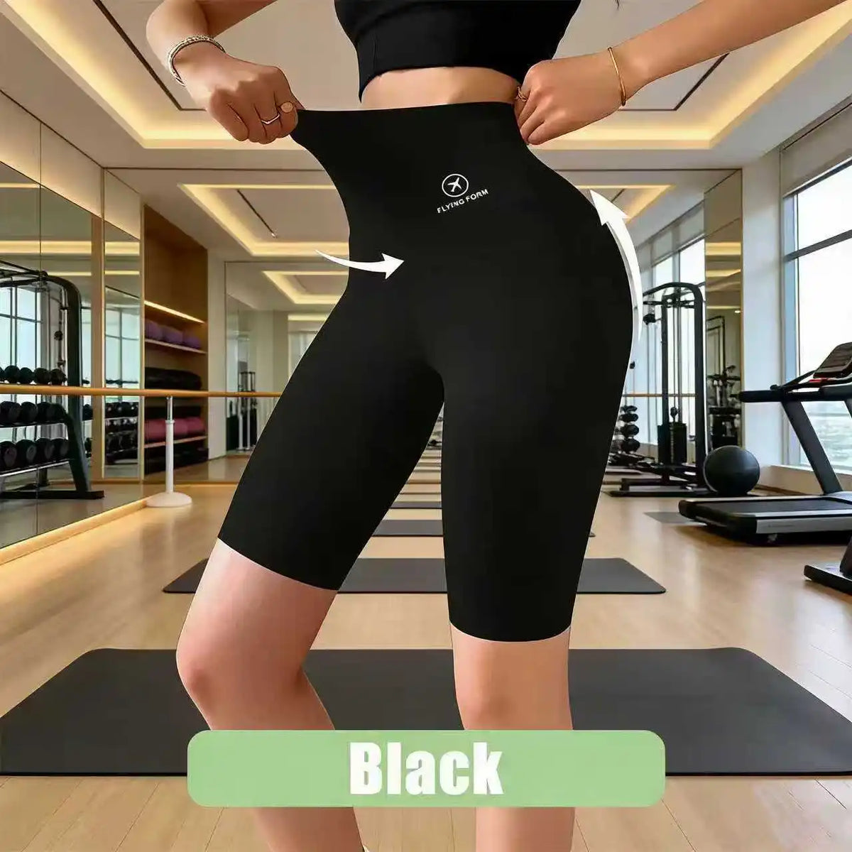 Women's High-Waisted Sports Shorts for Cycling, Yoga, Fitness