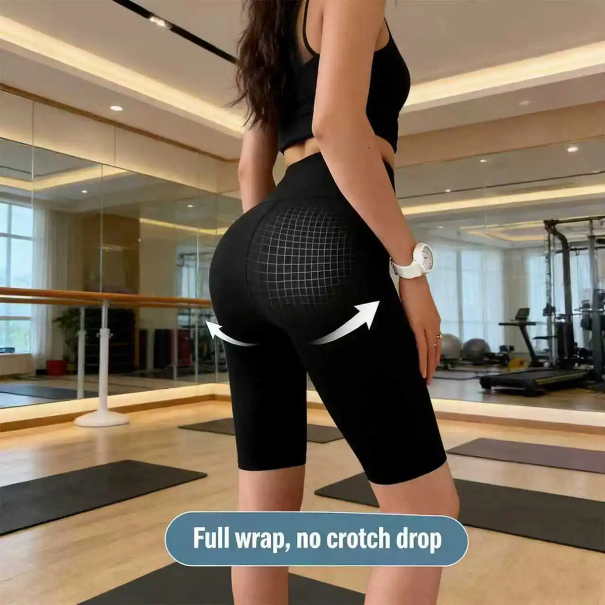 Women's High-Waisted Sports Shorts for Cycling, Yoga, Fitness