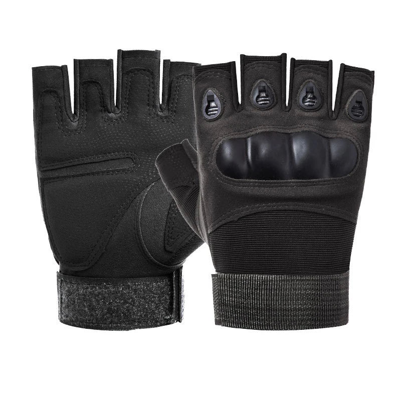 Outdoor  Fingerless Gloves Hard Knuckle Paintball Airsoft Hunting Combat Riding Hiking  Half Finger Gloves