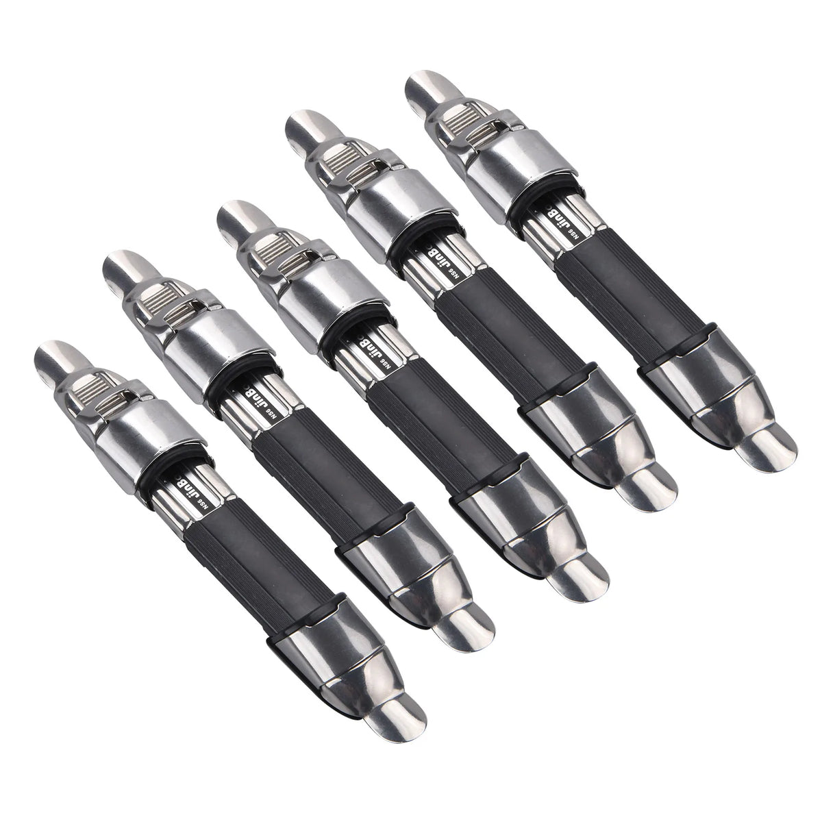 5pcs Steel Adjustable Plate Type Reel Seat Fishing Rod Building Component Rod DIY Repair Accessory